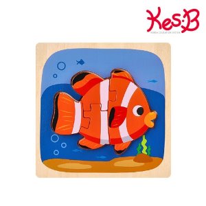 30373-[캐스B]튼튼 베이비퍼즐물고기(2098) 원목퍼즐 유아퍼즐