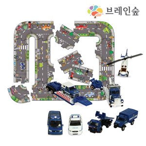 31173-익사이팅 경찰자동차 9종 &amp; 도로퍼즐
