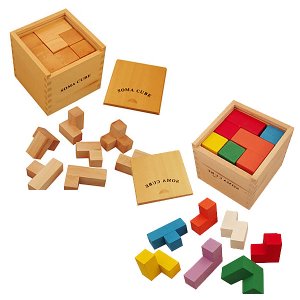19178-소마큐브(원목/칼라) 원목큐브 블럭 칠교 퍼즐 어린이날선물
