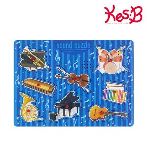 31970-[캐스B]튼튼 사운드꼭지퍼즐악기(2237) 원목퍼즐 악기퍼즐 모양맞추기 사운드퍼즐 소리나는퍼즐