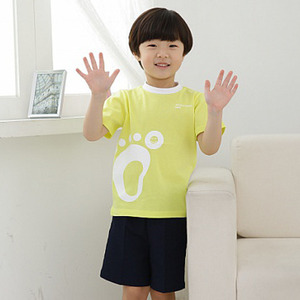22202-[어린이날티셔츠]발바닥 티셔츠(레몬)-mire-i