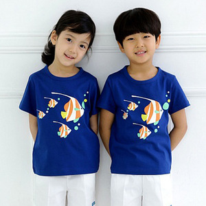 22214-[어린이날티셔츠]물고기 티셔츠-mire-i★어린이날이후 출고가능!★